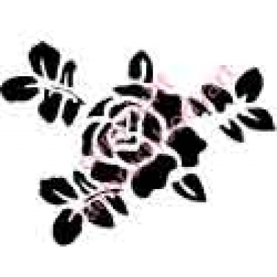 0222 rose re-usable stencil